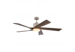 Modern 60 inch Indoor Ceiling Fan Satin Nickel