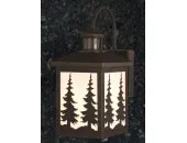 Outdoor Rustic Porch 7in Motion Wall Light (Trees)