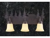 Rustic Deer 3-Light Bathroom Vanity Light
