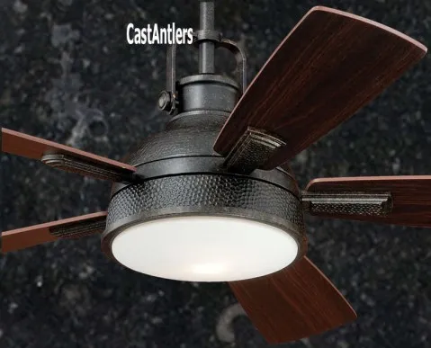 Rustic Loft Bronze 52 inch Industrial Ceiling Fan with Light and Remote