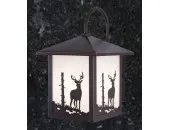 Rustic Outdoor Waterproof 8in Porch Wall Light (Deer)