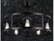 Vintage Edison 25 inch Ceiling Fan with Lights