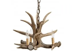 Whitetail Deer Large 3 Antler Chandelier