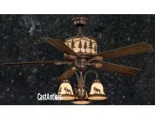 Yukon Ceiling Fan 56 inch w/ 3 Light Kit