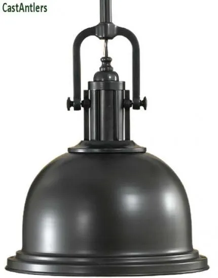 Large Industrial Light Pendant - Dark Bronze