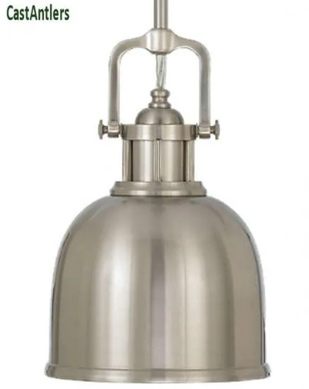 Industrial Light Pendant - Brushed Steel