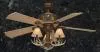 Rustic Faux 52 inch Antler Ceiling Fan