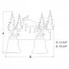 Rustic Moose 2-Light Bathroom Vanity Light