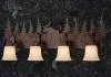 Rustic Moose 4-Light Bathroom Vanity Light