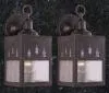 Rustic Outdoor Lantern Porch 5in Wall Light(Trees)-price is per pair