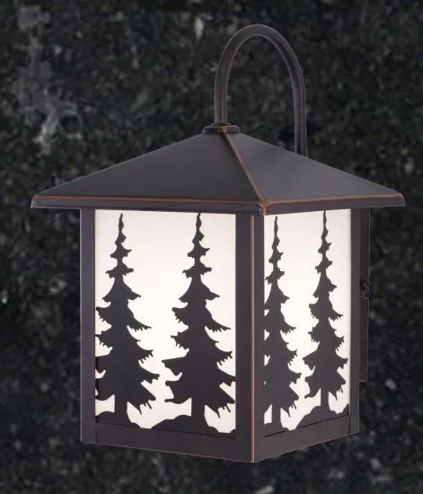 Outdoor Rustic Porch 8in Wall Light (Trees)