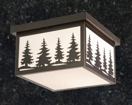 11.5in Outdoor Ceiling Light (Trees)