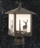 Rustic Outdoor Post Light (Deer)