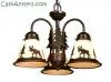 Yukon Burnished Bronze Three-Light Chandelier