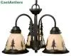 Yukon Burnished Bronze Three-Light Chandelier