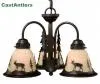 Yukon Burnished Bronze Three-Light Chandelier