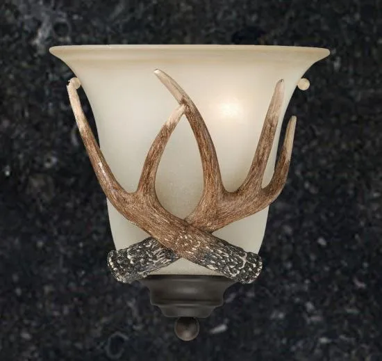 Cast Antler Wall Light