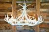 **Pure White** Elk 9 Cast Antler Chandelier
