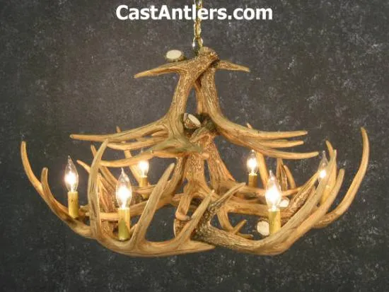 Whitetail 12 Cast Antler Chandelier