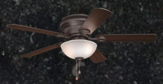 Flushmount Noble 42 inch Bronze Ceiling Fan