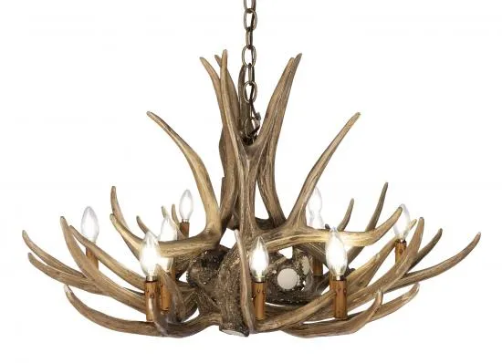 Mule Deer 9 Cast Antler Chandelier 