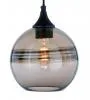 Transitional Contemporary Rustic Fog Glass Mini Pendant Bronze