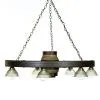 Downlight Western 42 inch Wagon Wheel Chandelier
