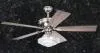 Satin Nickel Farmhouse 52 inch Ceiling Fan with Vintage Schoolhouse Glass