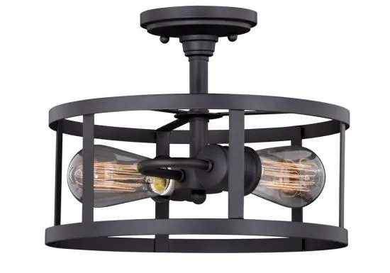 Farmhouse Modern 12" Semi Flush Light