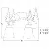 Rustic Bear 2-Light Bathroom Vanity Light