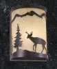 Deer 1-Light Rustic Wall Sconce