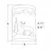 Deer 1-Light Rustic Wall Sconce