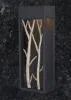 6in W LED Tree Branch Outdoor Porch Wall Light Textured Black