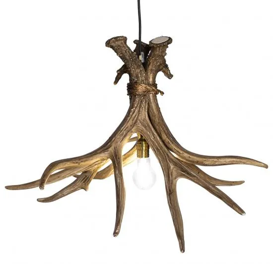 Mule Deer 3 Faux Antler Pendant