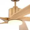 Modern 60 inch Indoor Ceiling Fan Satin Brass