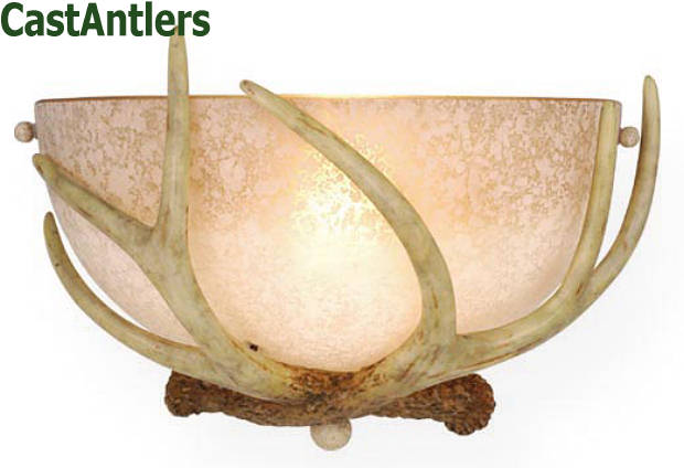 Rustic Sconces 1 Light Cast Antler Wall Sconce Lighting 1 Light Cast Antler Wall Sconce