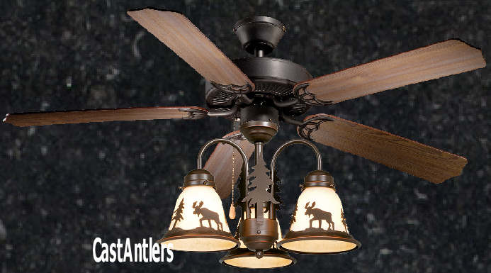 Standard Size Fans Rustic Ceiling Fan 52 Inch Wilderness W Rustic Ceiling Fan 52 Inch Wilderness W Light Kit Multiple Scene Options