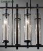 8-Light Antique Iron Island Chandelier