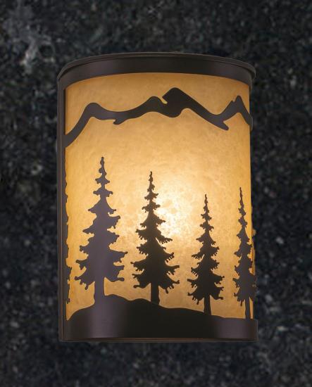 Pine Tree 1-Light Rustic Wall Sconce