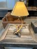 Cast Whitetail 2 Antler Table Lamp
