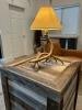 Cast Whitetail 2 Antler Table Lamp