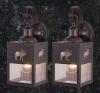 Rustic Outdoor Lantern Porch 5in Wall Light(Moose)-price is per pair