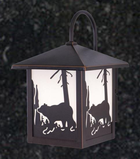 Rustic Outdoor Waterproof 8in Porch Wall Light (Bear)