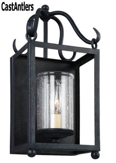 1- Light Antique Forged Iron Wall Sconce