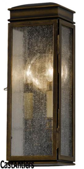 2 Light Bronze Porch Wall Lantern