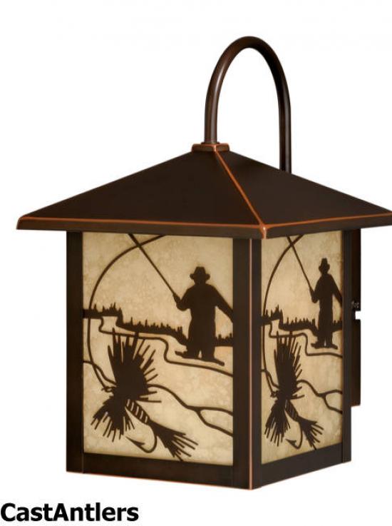 8in Outdoor Wall Light (Fish)
