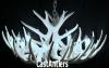 **Pure White** Whitetail 12 Cast Cascade Antler Chandelier