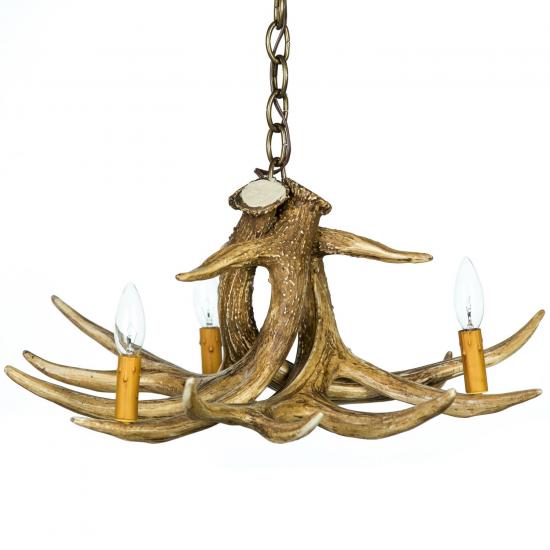 Whitetail 3 Cast Antler Chandelier/Pendant