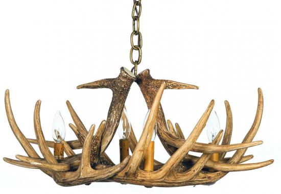 Whitetail 6 Cast Antler Chandelier