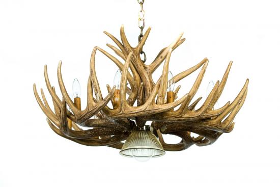 Verde Deer Antler Chandelier w/ Downlight